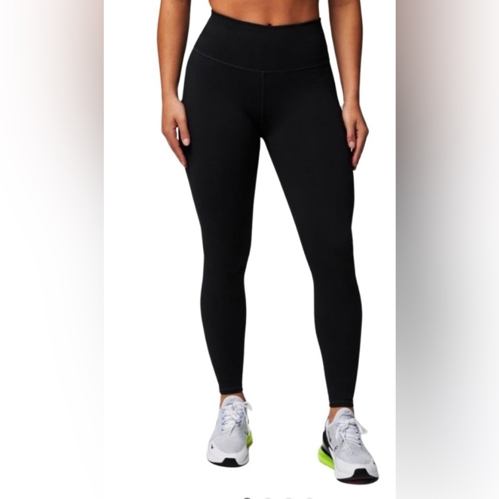 Fabletics Solid Black High-Rise Leggings